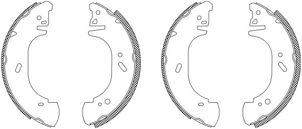 HELLA PAGID Piduriklotside komplekt 8DB 355 003-221